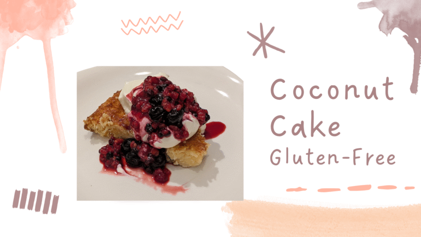 gluten free coconut cake 4 ingredient dessert