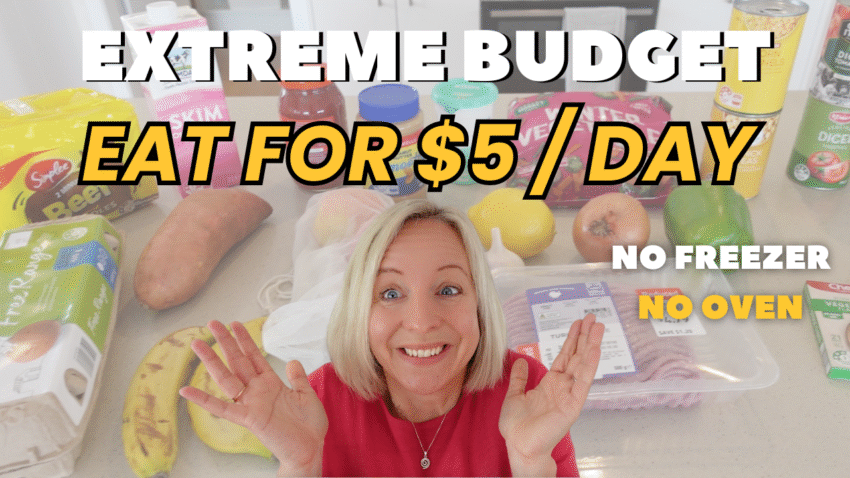Extreme budget meal challenge Australia