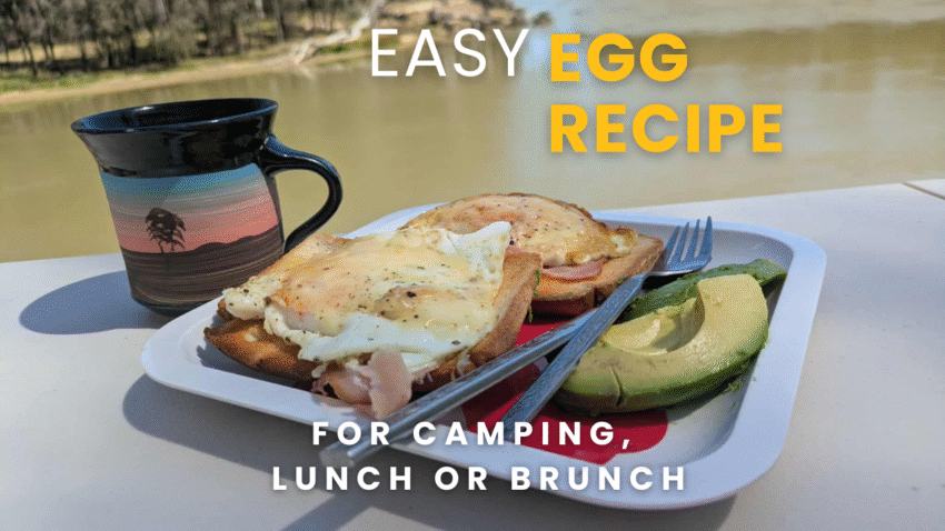 easy egg ham and cheese recipe - camping lunch or brunch
